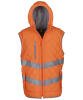 Yoko Hi-Vis Kensington Hooded Gilet (HV007) Orange