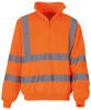 Yoko Hi-Vis Quarter Zip Sweatshirt (HVK06) Orange