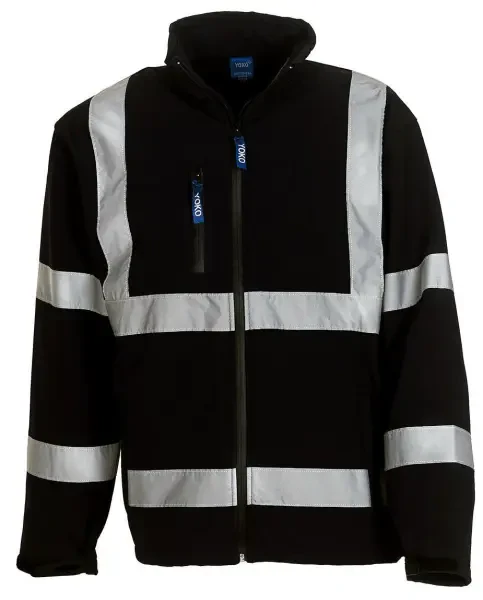 Yoko Hi-Vis Softshell Jacket (HVK09) Black