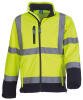 Yoko Hi-Vis Softshell Jacket (HVK09) Yellow/Navy