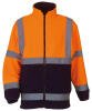 Yoko Hi-Vis Heavyweight Fleece Jacket (HVK08) Orange/Navy