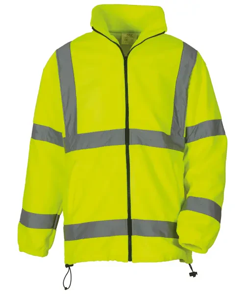 Yoko Hi-Vis Heavyweight Fleece Jacket (HVK08) Yellow