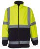 Yoko Hi-Vis Heavyweight Fleece Jacket (HVK08) Yellow/Navy