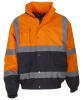 Yoko Hi-Vis Two-Tone Bomber Jacket (HVP218) Orange/Navy