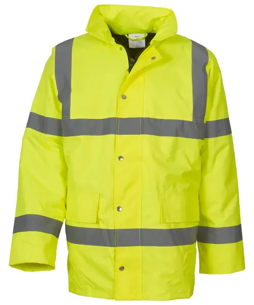 Yoko Hi-Vis Classic Motorway Jacket (HVP300) Yellow