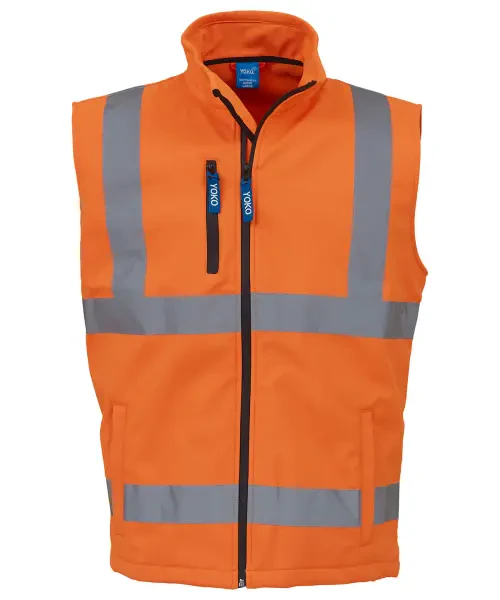 Yoko Hi-Vis Softshell Gilet (HV006) Orange