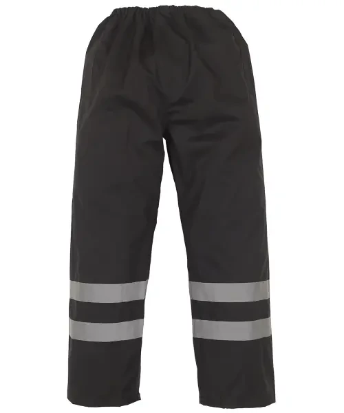 Yoko Hi-Vis Waterproof Overtrousers (HVS461) Black