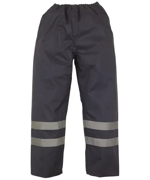 Yoko Hi-Vis Waterproof Overtrousers (HVS461) Navy