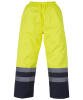 Yoko Hi-Vis Waterproof Overtrousers (HVS463) Yellow/Navy