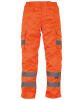 Yoko Hi-Vis Polycotton Cargo Trousers with Kneepad Pockets (HV018T/3M) Orange