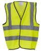 Yoko Kids Hi-Vis 2 B&B Waistcoat (HVW100CH) Yellow