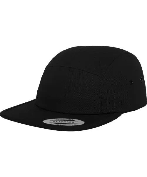 Flexfit by Yupoong Classic 5-Panel Jockey Cap (7005) Black