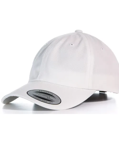 Flexfit by Yupoong Dad Hat Baseball Strap Back (6245CM) White