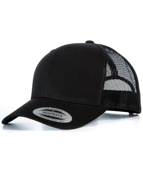 Flexfit by Yupoong Retro Trucker Cap (6606) Black