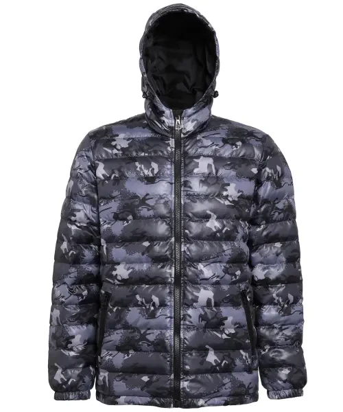 2786 Padded Jacket Camo Grey