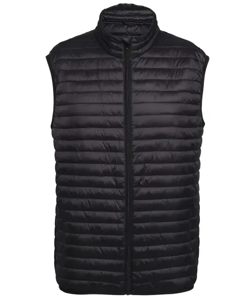 2786 Tribe Fineline Padded Gilet Black