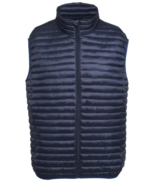 2786 Tribe Fineline Padded Gilet Navy