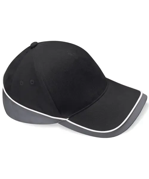 Beechfield Teamwear Competition Cap Black/Graphite Grey