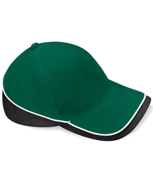 Beechfield Teamwear Competition Cap Bottle/Black/White