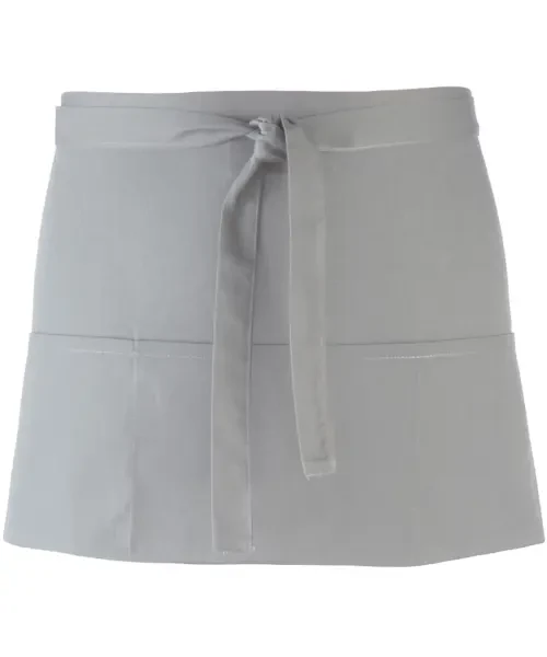 Premier Colours 3-pocket Apron Silver