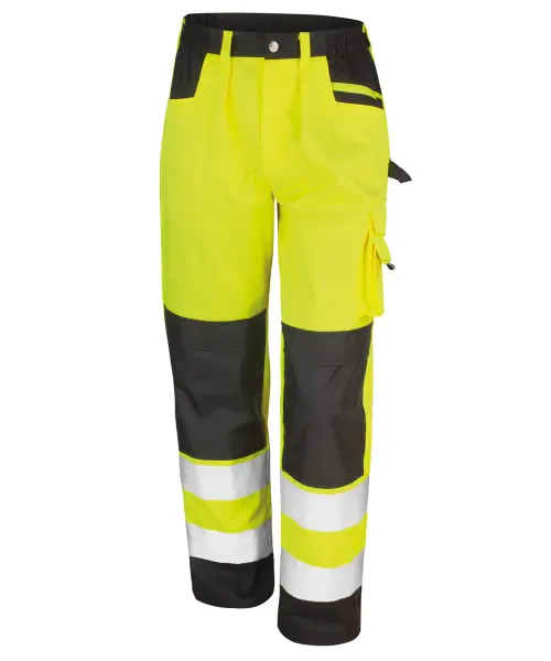 Result Safety Cargo Trousers Yellow