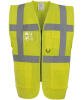 Yoko Multifunctional Executive Hi-Vis Waistcoat (HVW801) Yellow