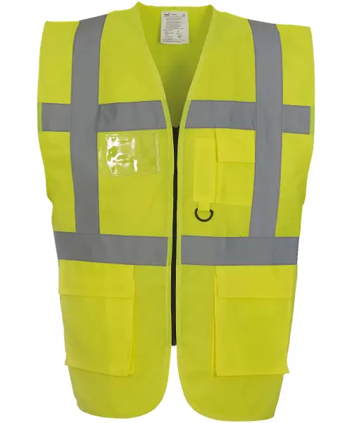 Yoko Multifunctional Executive Hi-Vis Waistcoat (HVW801) Yellow