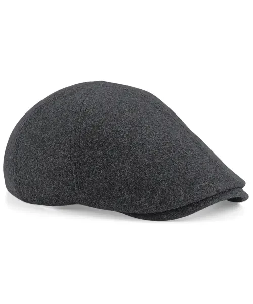 Beechfield Melton Wool Ivy Cap Charcoal Marl