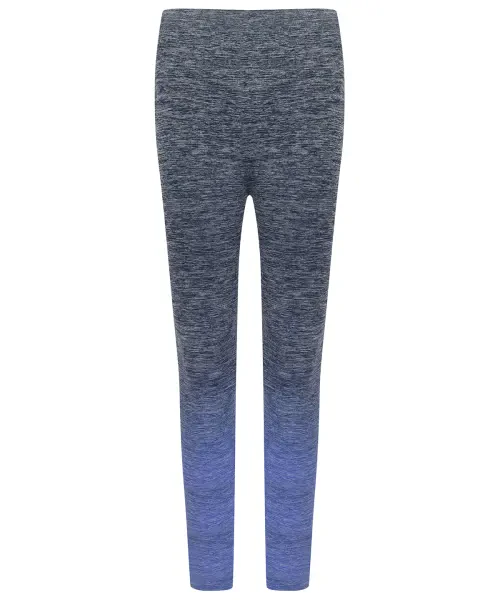 Tombo Women's Seamless Fade Out Leggings Navy/Blue Marl