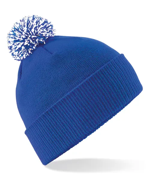 Beechfield Snowstar Beanie Bright Royal/white