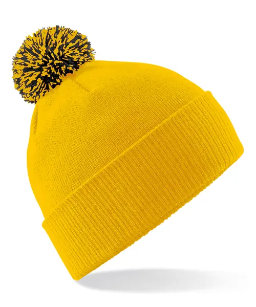 Beechfield Snowstar Beanie Gold/black