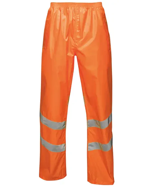 Regatta Hi-Vis Pro Pack-Away Trousers Orange