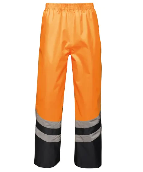 Regatta Hi-Vis Pro Overtrousers Orange/Navy