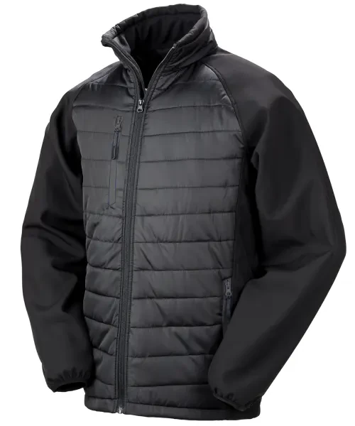 Result Compass Padded Softshell Jacket Black/black