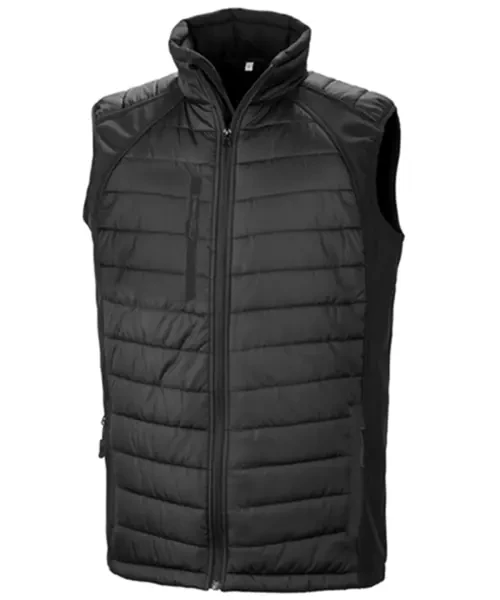 Result Compass Padded Softshell Gilet Black/black