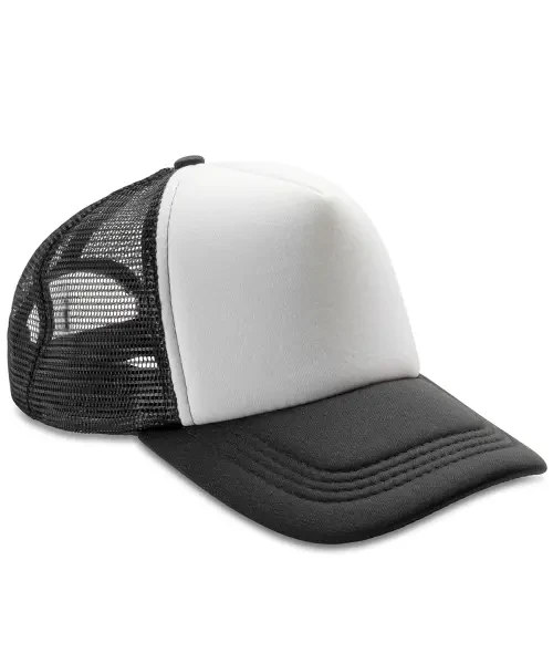 Result Core Detroit Half Mesh Truckers Cap Black/White