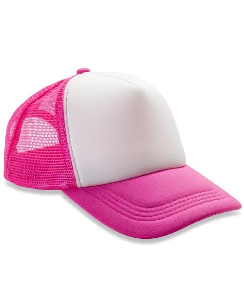 Result Core Detroit Half Mesh Truckers Cap Super Pink/White