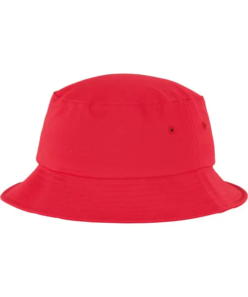 Flexfit by Yupoong Flexfit Cotton Twill Bucket Hat (5003) Red