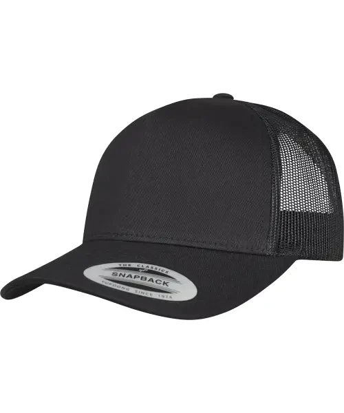 Flexfit by Yupoong 5-Panel Retro Trucker Cap (6506) Black