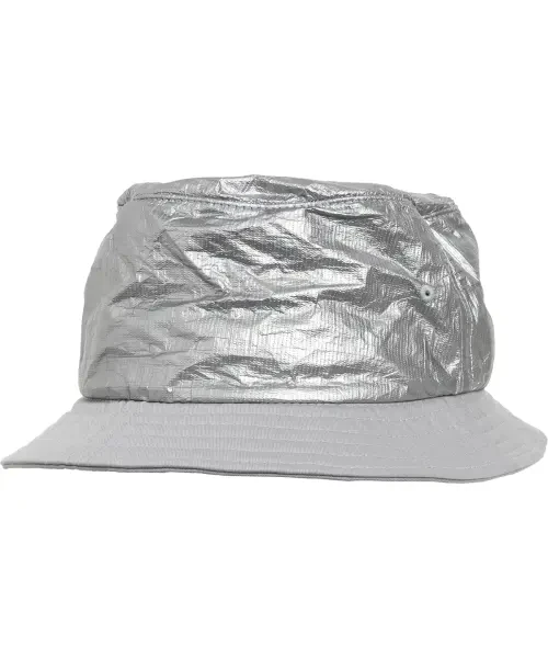 Flexfit by Yupoong Crinkled Paper Bucket Hat (5003CP) Silver