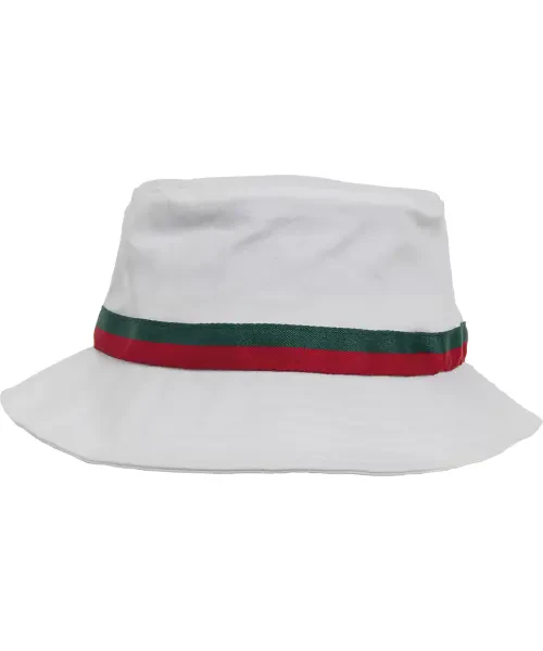 Flexfit by Yupoong Stripe Bucket Hat (5003S) White