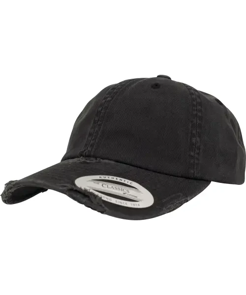 Flexfit by Yupoong Low-Profile Destroyed Cap (6245DC) Black