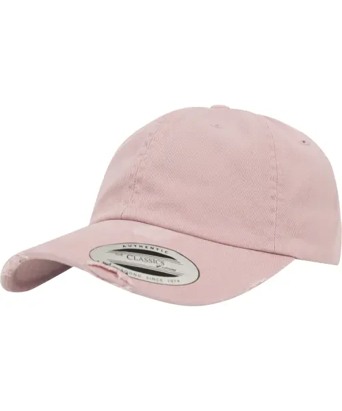 Flexfit by Yupoong Low-Profile Destroyed Cap (6245DC) Pink