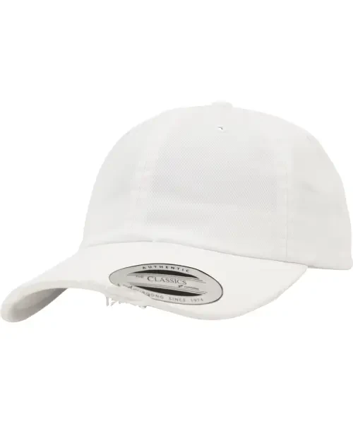 Flexfit by Yupoong Low-Profile Destroyed Cap (6245DC) White