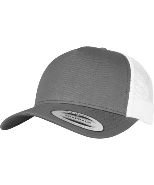 Flexfit by Yupoong 5-Panel Retro Trucker 2-Tone Cap (6506T) Charcoal/White