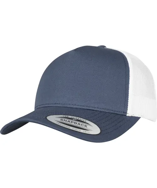 Flexfit by Yupoong 5-Panel Retro Trucker 2-Tone Cap (6506T) Navy/White