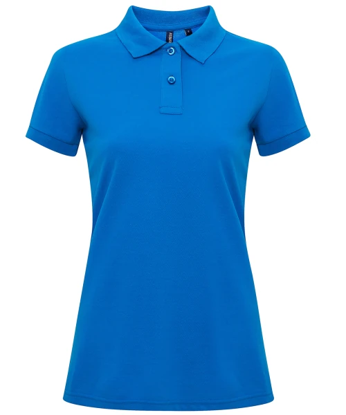 Asquith & Fox Women’s Polycotton Blend Polo Sapphire