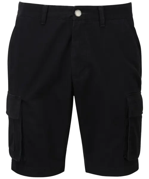 Asquith & Fox Men's Cargo Shorts Black