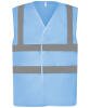 Yoko Top Cool Open Mesh 2 Band and Braces Waistcoat (HVW120) Sky Blue