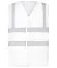 Yoko Top Cool Open Mesh 2 Band and Braces Waistcoat (HVW120) White